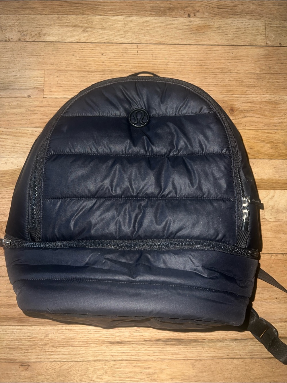lululemon athletica black Quilted Mini Backpack with Front Zip Pocket